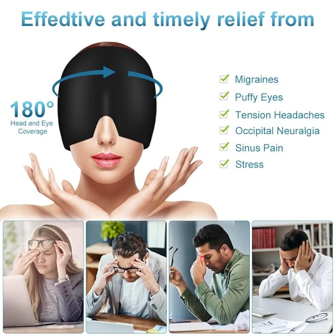 Cold Therapy Migraine Relief Cap.