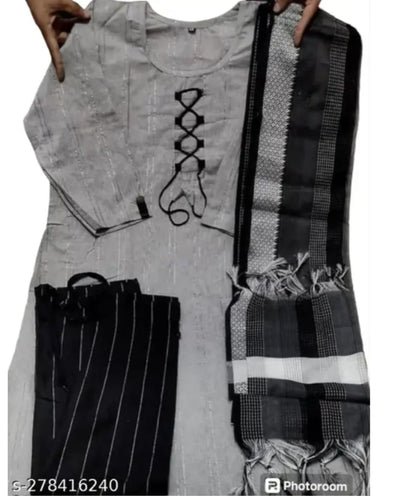 women kurta and pant set with dupatta