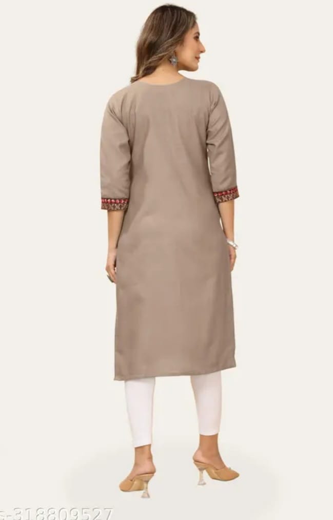 styliest kurti with embroidered work