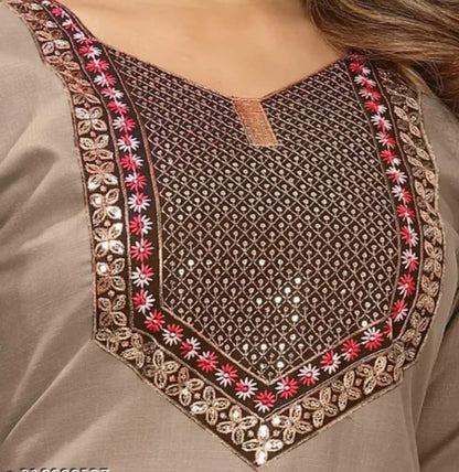styliest kurti with embroidered work